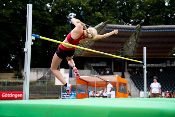 Jelde Jakob (VfL Eintracht Hannover) im Hochsprung am 03.07.2022 waehrend den NLV+BLV Leichtathletik-Landesmeisterschaften im Jahnstadion in Goettingen (Tag 1)